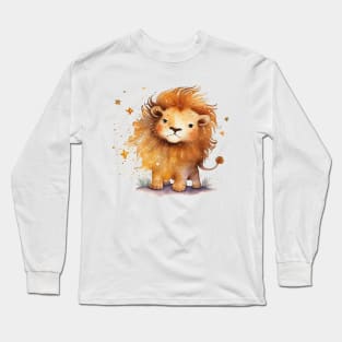 Watercolor Zodiac Leo Long Sleeve T-Shirt